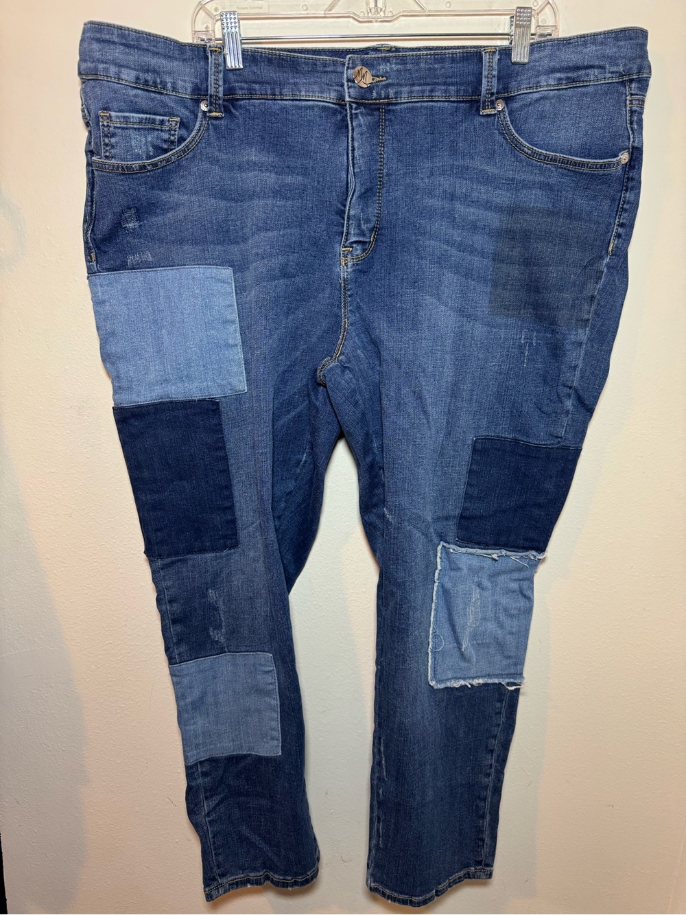 Seven7 Limited Edition Melissa McCarthy Patchwork Mom Jeans